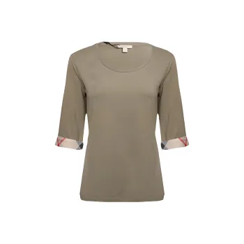 Burberry T Shirts Women's Green