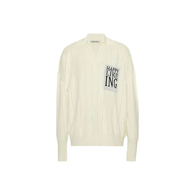 MEIYANG Knitwear Women's Beige Yellow-0