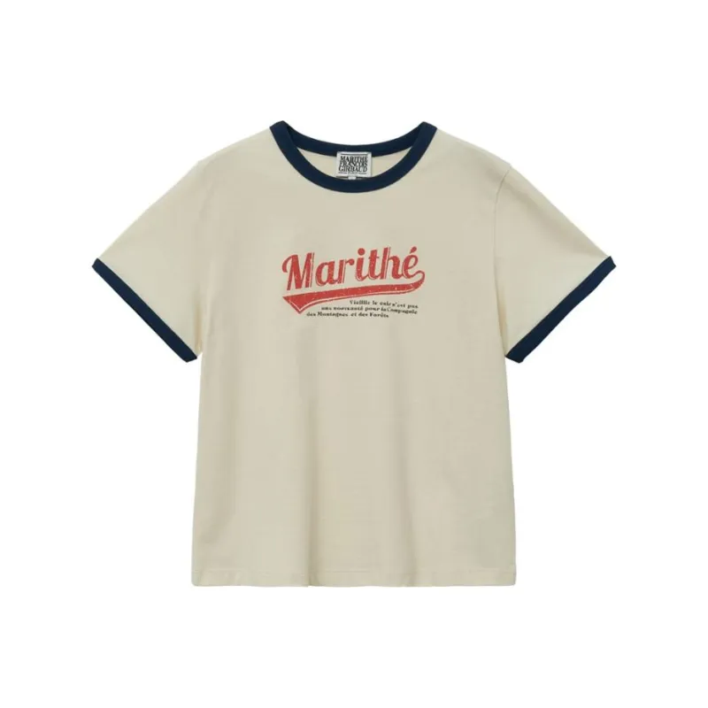 MARITHE FRANCOIS GIRBAUD SS24 Regular T Shirt Women's Ivory-0