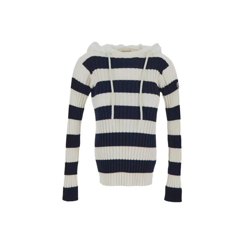 Moncler Striped Hooded Sweater-0