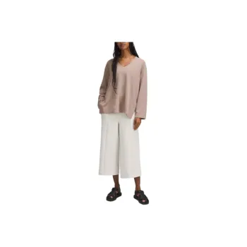 Lululemon SoftstremeRibbed Relaxed Long Sleeve Knitwear Women's Brown