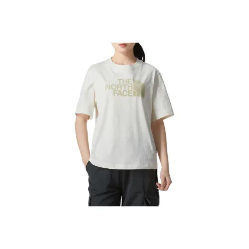 THE NORTH FACE Drop Shoulder Sleeve T Shirt Women's Ecru