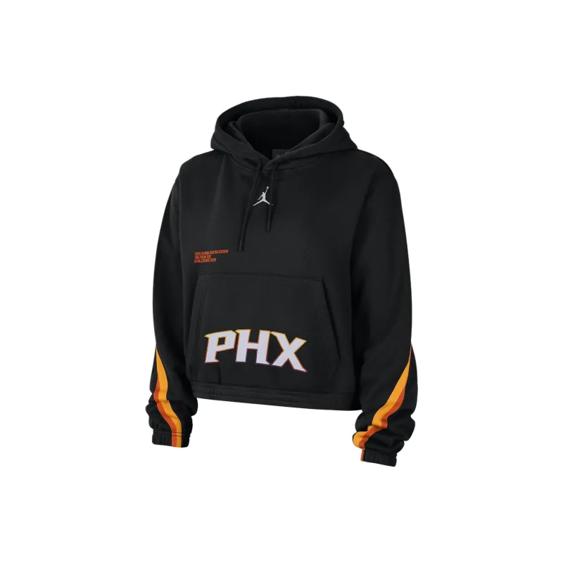 JORDAN Phoenix Suns Courtside Statement Edition Women's JORDAN Nba Fleece Pullover Hoodie-0