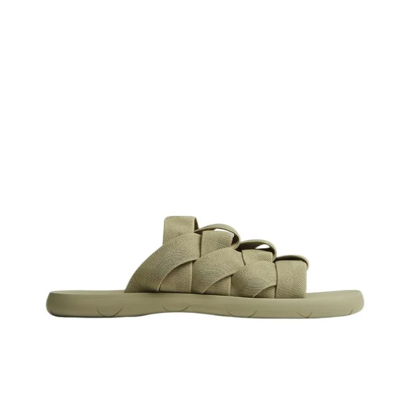 Bottega Veneta Rubber Sole Quiet Slide Slippers Men's Green-1