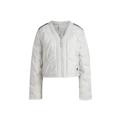 Adidas Free Shipping With AdiClub Nuganic Crop Light Insulation Jacket