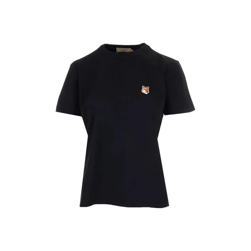 Maison Kitsune Fox Head Patch Crewneck T Shirt-0