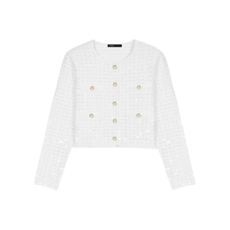 Maje Sequin embellished Cardigan-0