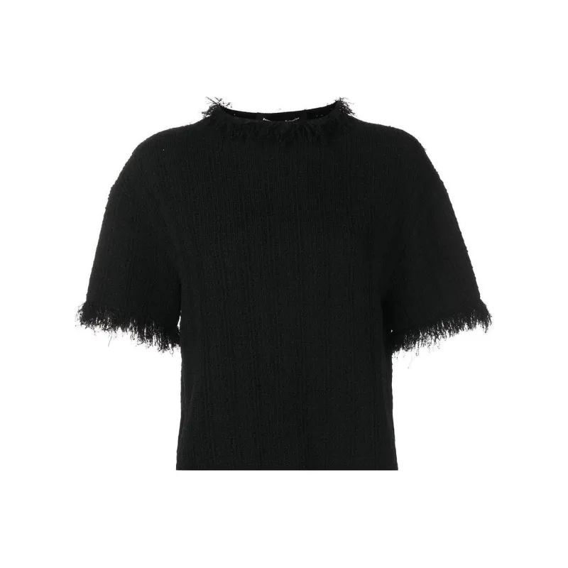 PROENZA SCHOULER Frayed edge Short sleeve Jumper-0