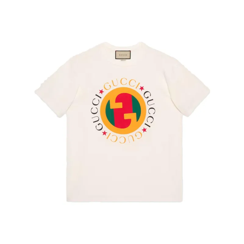 GUCCI Interlocking G Cotton T shirt-0
