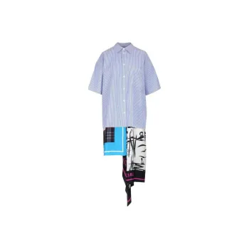 Balenciaga Scarf Shirt Dress