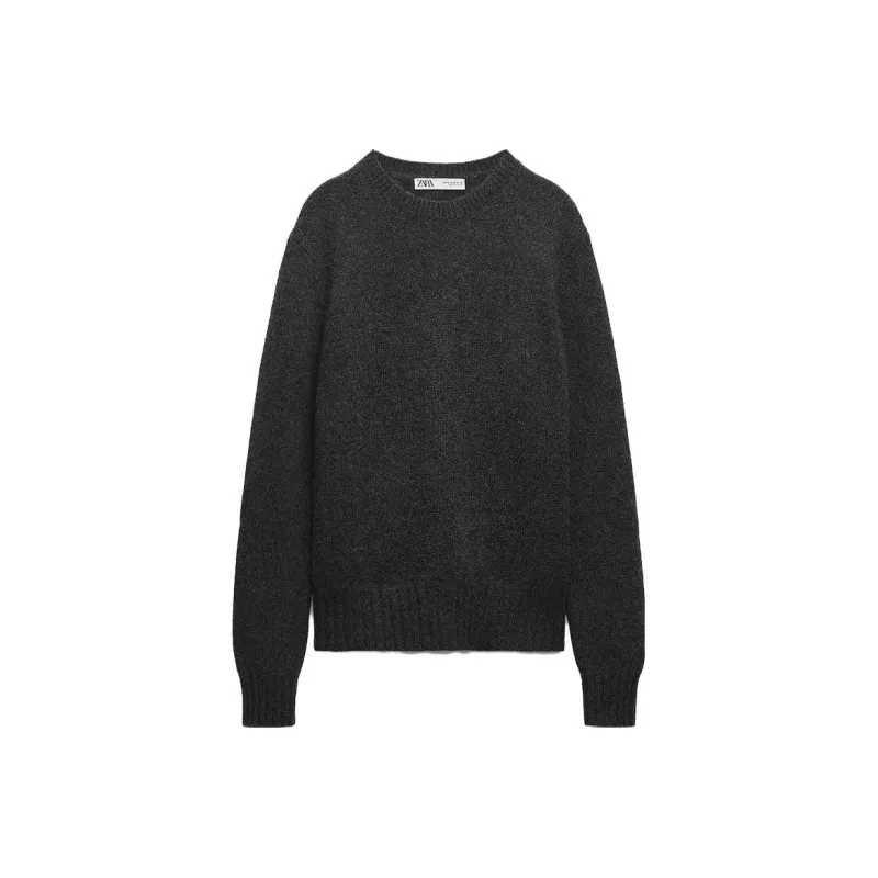 ZARA Cashmere Sweater Women's Gray-0