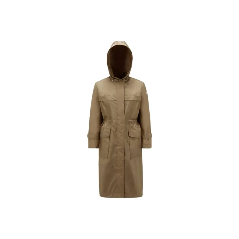 Moncler Hiengu Rain Coat Jackets & Coats Women's Khaki-0