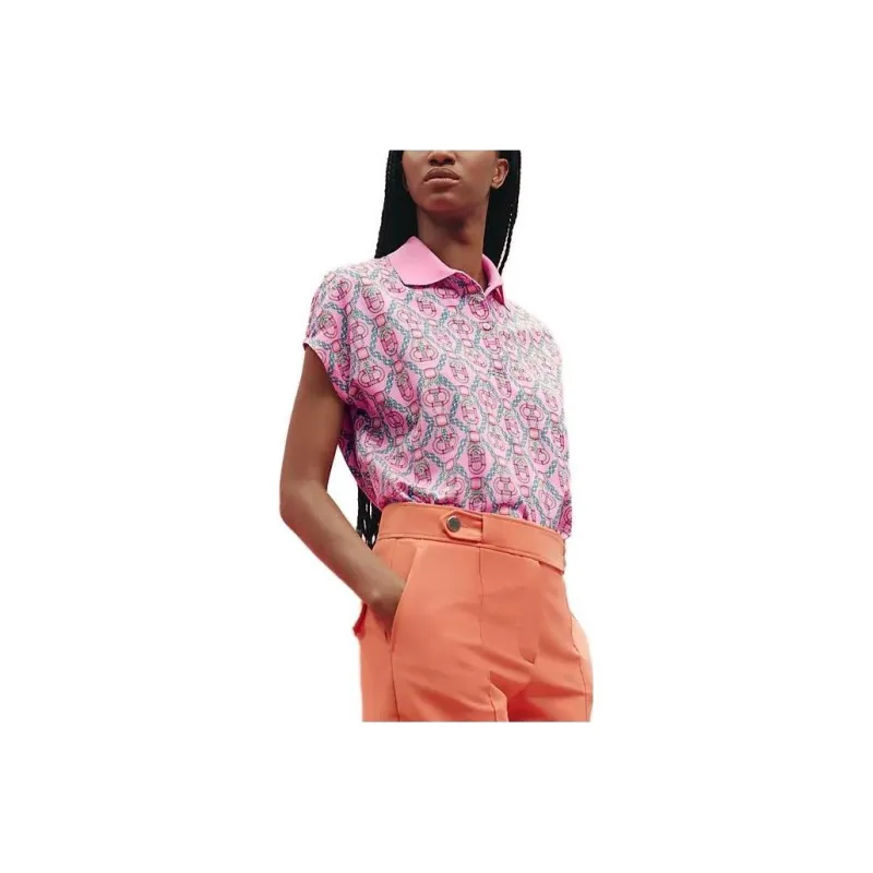 HERMES Polo Shirts Women's Pink-0