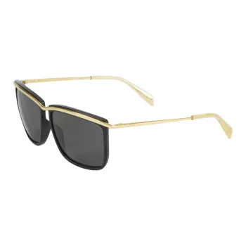 CELINE Acetate Square Sunglasses Women's Gold