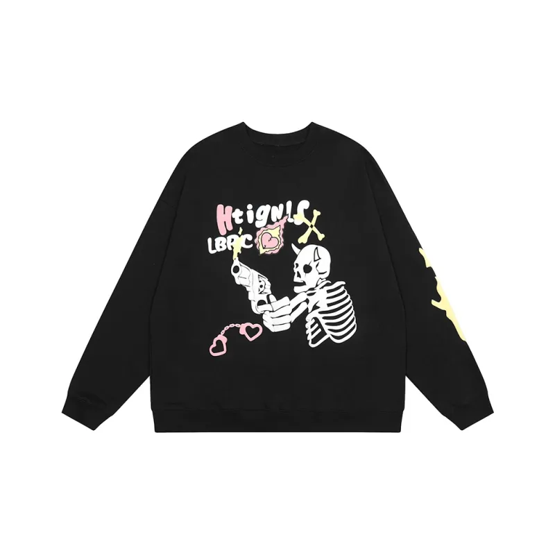 LBPC Crew Neck Loose Fit Sweatshirt Spring Fall Winter Unisex-0
