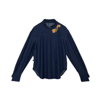 ROSESTUDIOBYGUOPEI Shirt Women's Blue