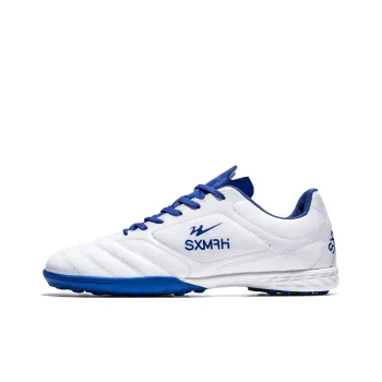 Binary TF Rubber Broken Studs Cushioning Lightweight Soccer Shoes Unisex White Royal Blue