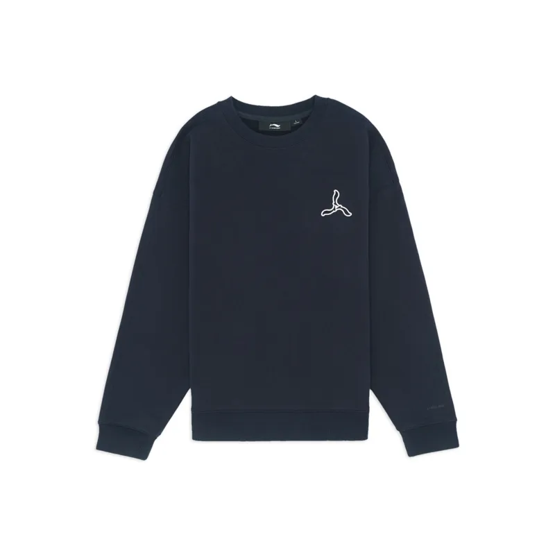 LI NING 1990 Sweatshirts Women's Dark Marine Blue-0