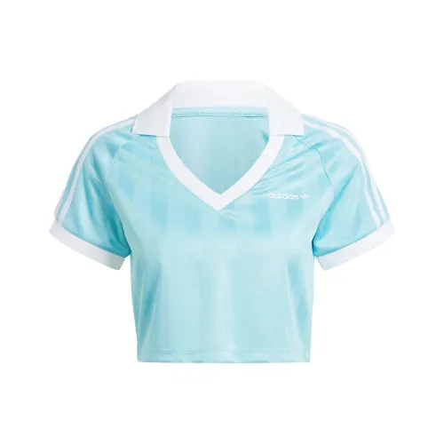 adidas originals Football Crop Top 'Light Aqua'