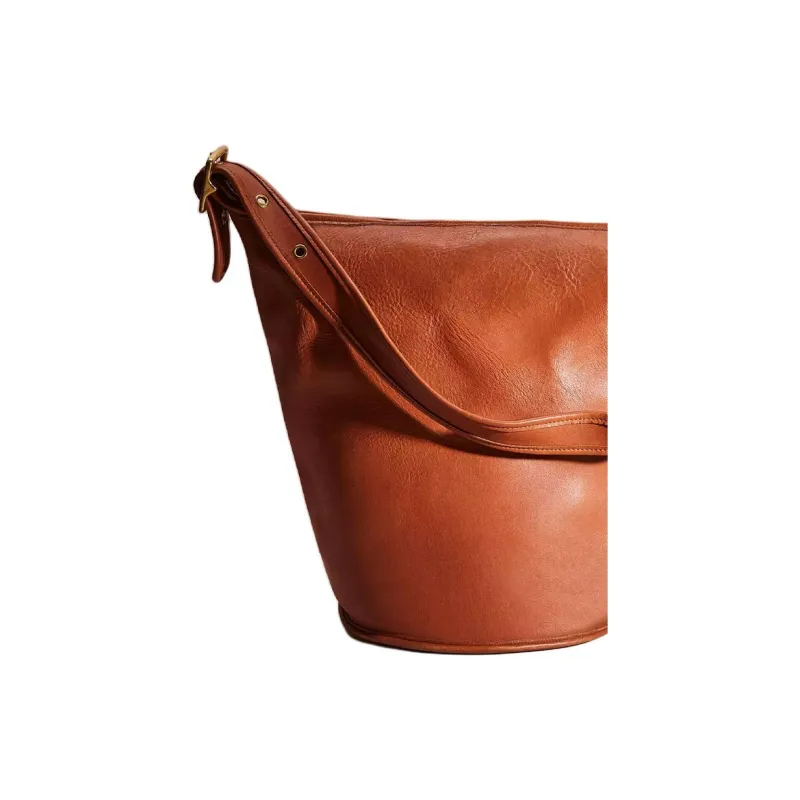 COACH Glove Tanning Bucket Bag, Handbag, Shoulder Bag Tubas Women's Brown-3