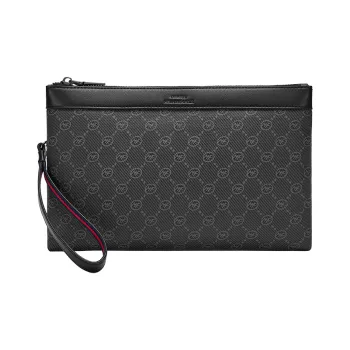 FAIRWHALE Synthetic Leather Clutch Men's Black