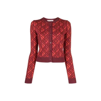 Marine Serre FW23 Knitwear Women's New Year Red