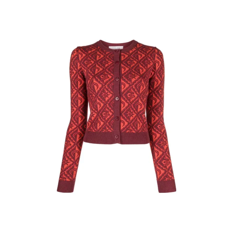 Marine Serre FW23 Knitwear Women's New Year Red-0