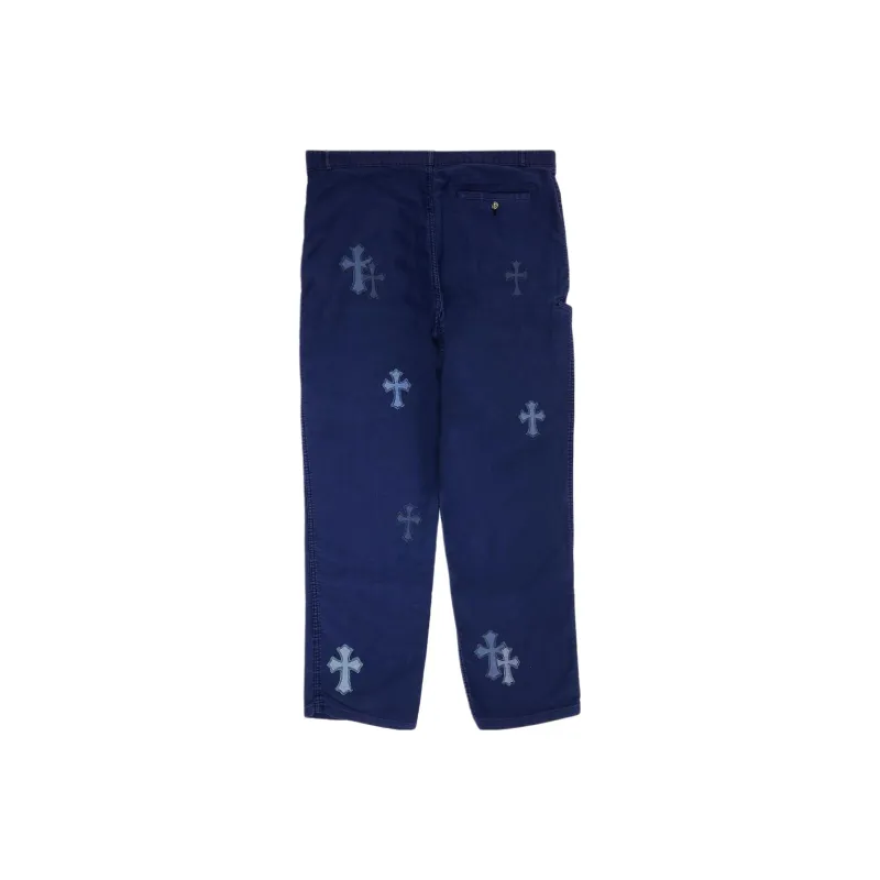 Chrome Hearts Jeans Men Blue-1
