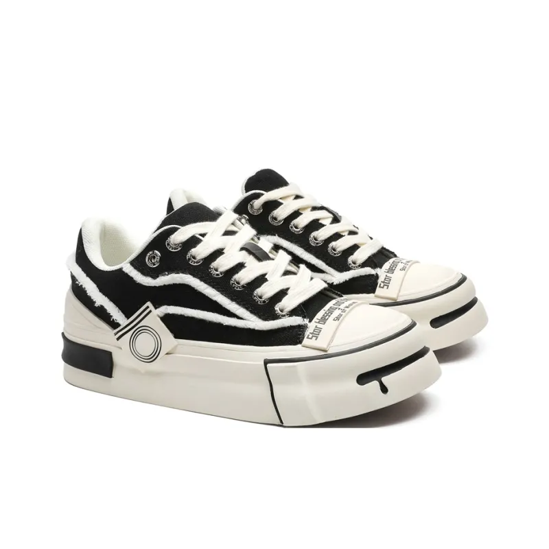ACEMICKY Low Top Casual Shoes Men's Black-4