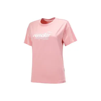 QIAODAN Drop Shoulder Sleeve T-Shirt Women's Trivia Powder