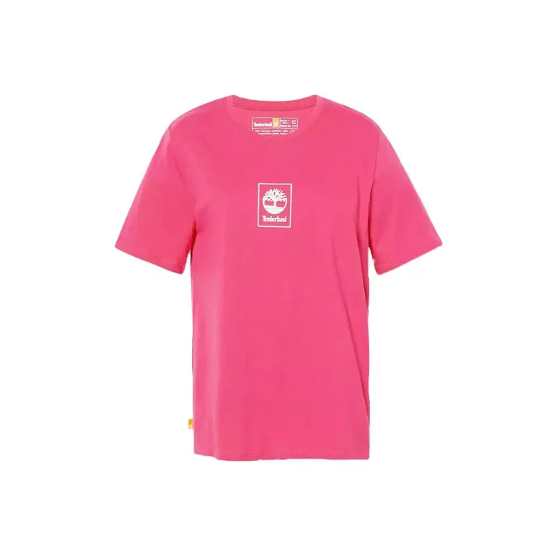 Timberland T-Shirts Women's Rose Red-0