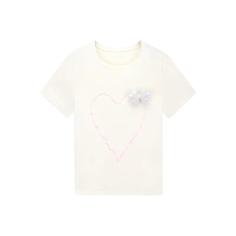 Susan Fang X Victoria's Secret SUSAN FANG Co branded Model T Shirts Women's White-0