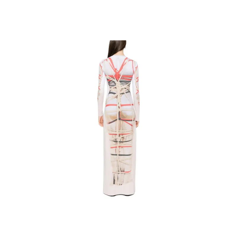 Y/Project Graphic Printed Maxi Dress-2