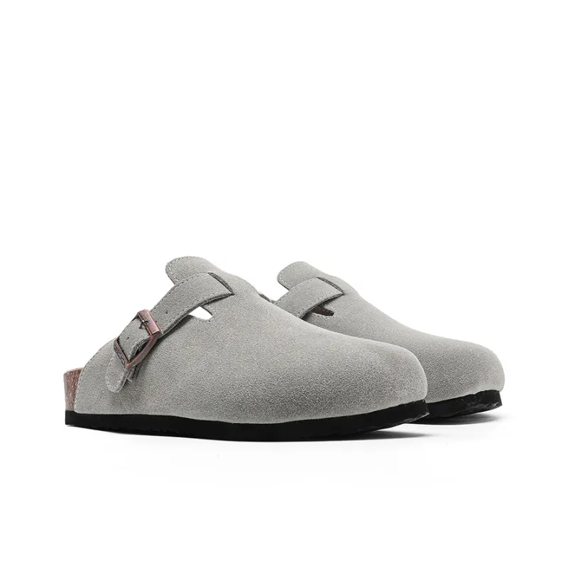 APRHE Rubber Sole Abrasion Resistant Slip Resistant Closed Toe Slippers Unisex-22
