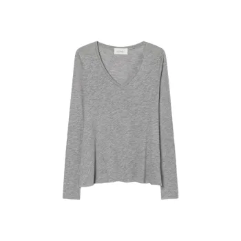 AMERICAN VINTAGE A.M T-Shirt Women's Heather Grey/Stone Grey