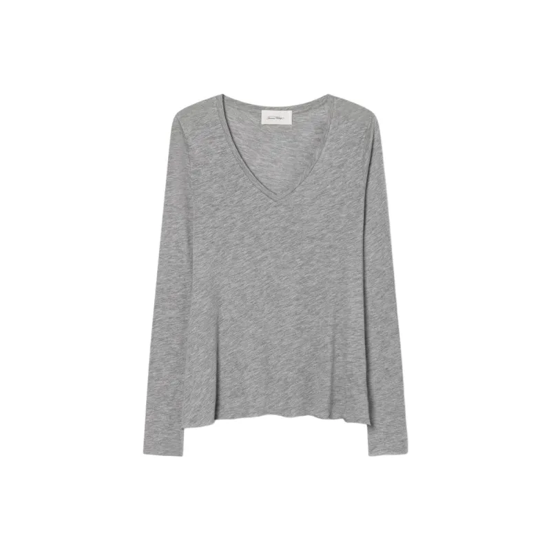 AMERICAN VINTAGE A.M T-Shirt Women's Heather Grey/Stone Grey-0