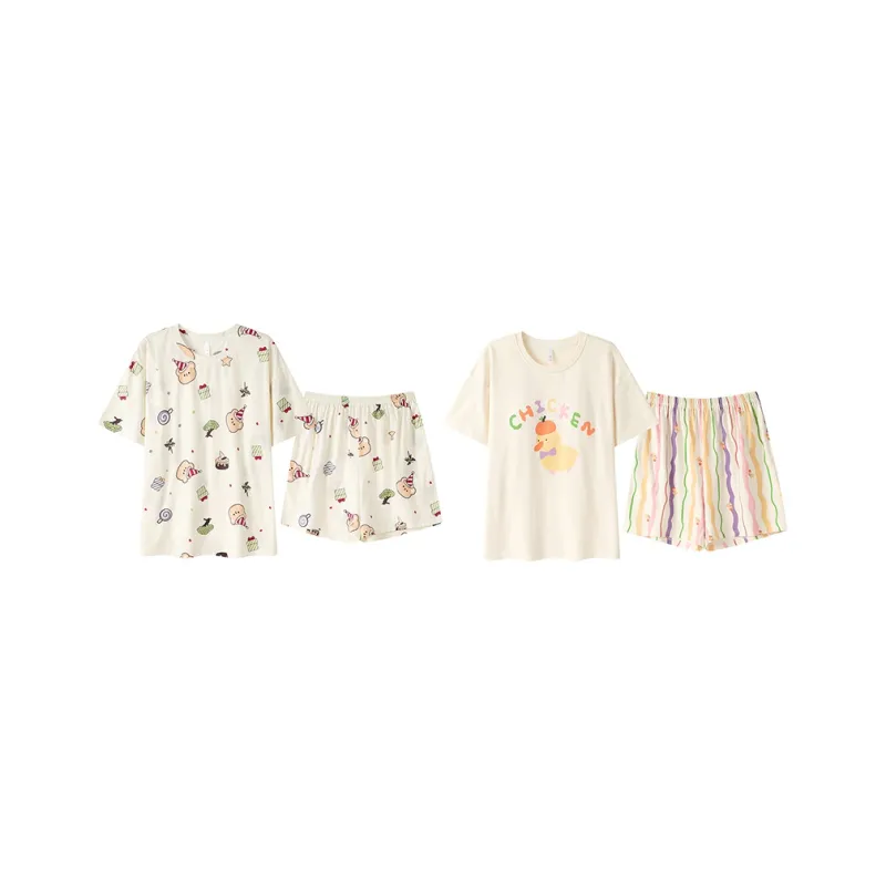 Cotton Gene Pajama Set Unisex Combo Set-69