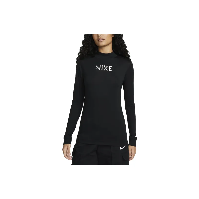 Nike Serena Williams Design Crew Women's Slim Fit Mock Neck Long Sleeve T Shirt-0