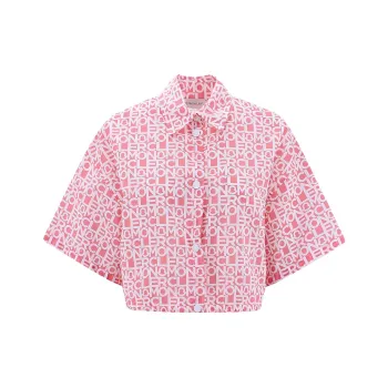 Moncler All Over Monogram Shirt 'Pink'