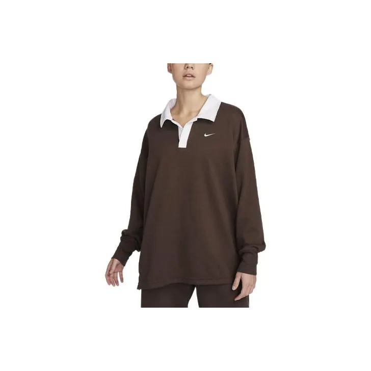 Nike Sportswear Essential Polo Shirt Women's Dark Brown-0