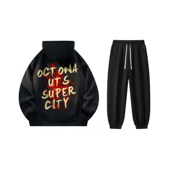 Small Columns Under The Sea Sweatshirt Set Unisex