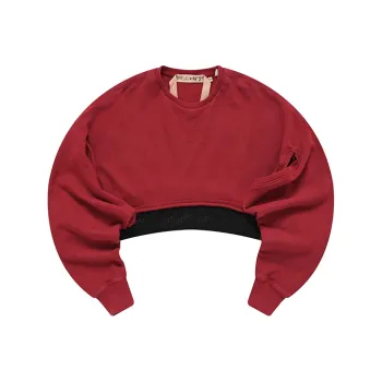 FILA FUSION FILA FUSION X N°21 Co branded Series Sweatshirts Women's Jordan Red