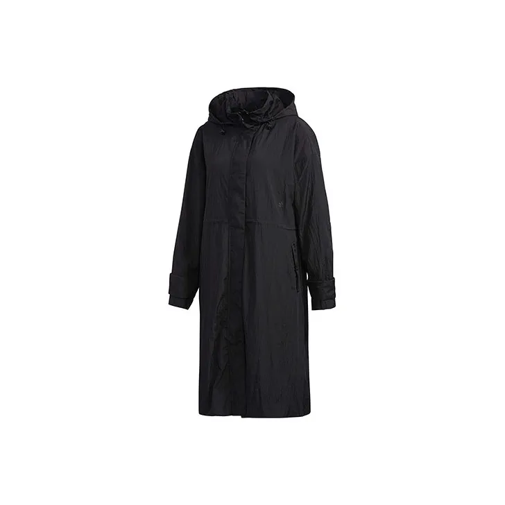 Adidas Women's Light Woven Long Jacket Black-0