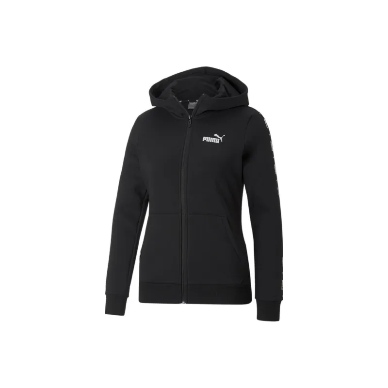 PUMA Power Tape Full-Zip Hoodie FL Jacket Women's Black-0