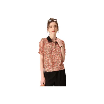 FENHONGMALI Shirts Women's Red