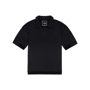 LI NING 1990 Advanced Sports Series Polo Shirts Women's Deep Mysterious Blue