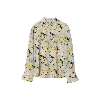 CLUB MONACO Shirt Women's Oil Painting Print