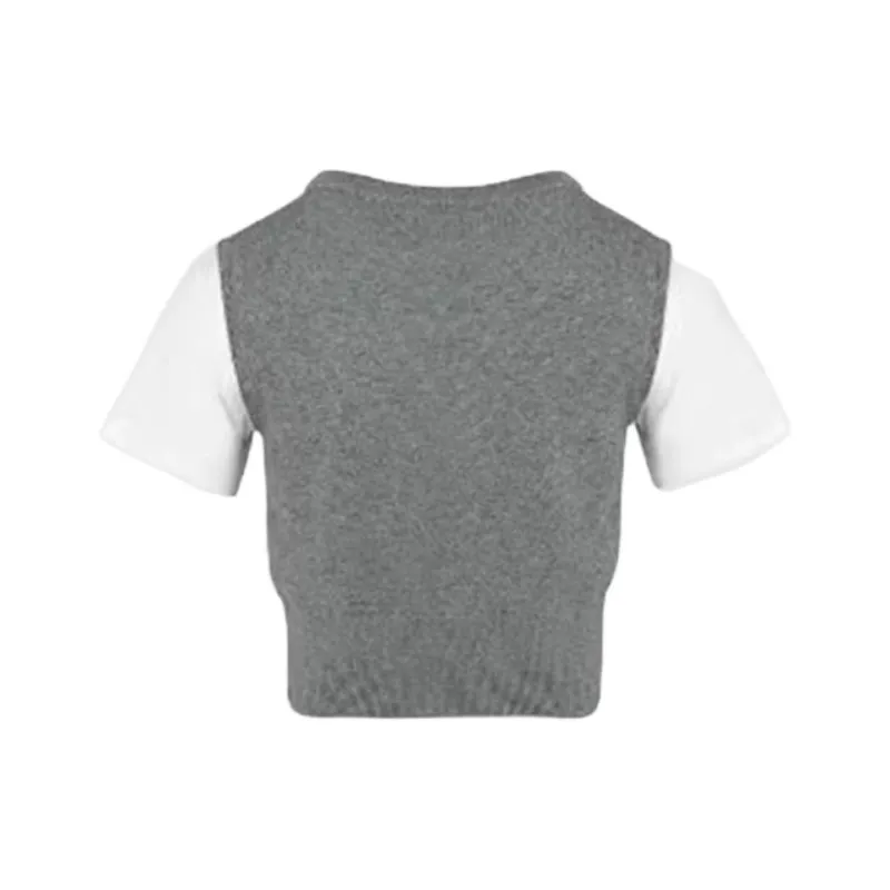 URBAN REVIVO T Shirt Women's Light Gray-1