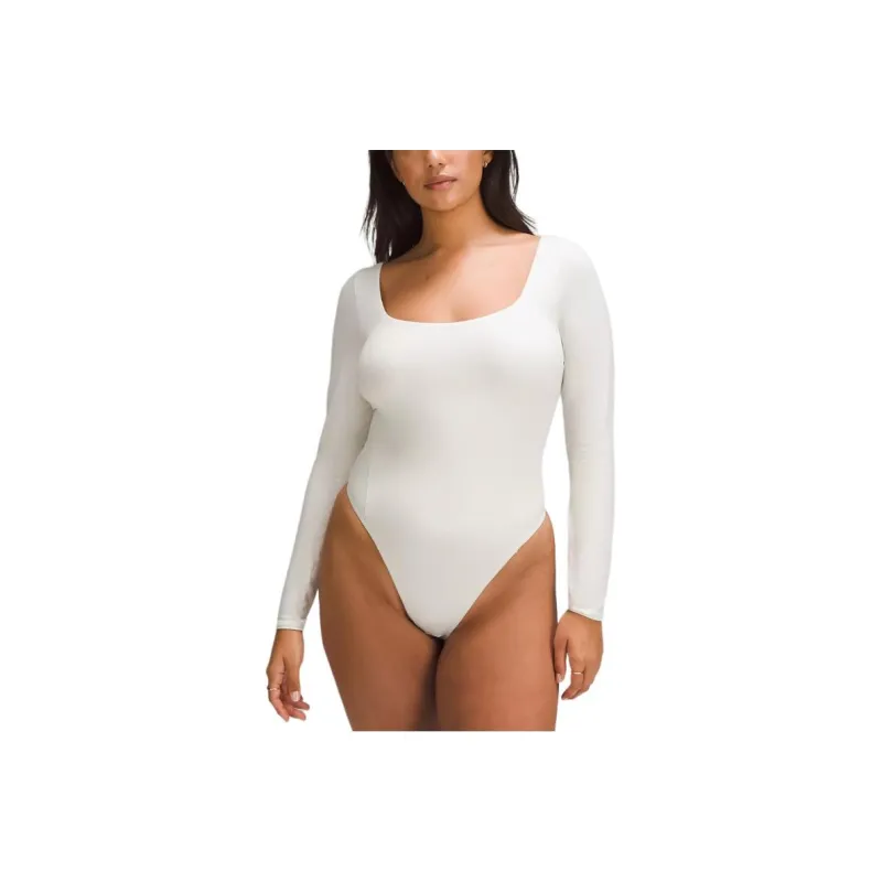 Lululemon Wundermost Ultra Soft Nulu Square Neck Long Sleeve Bodysuit Bodysuits Women's-2