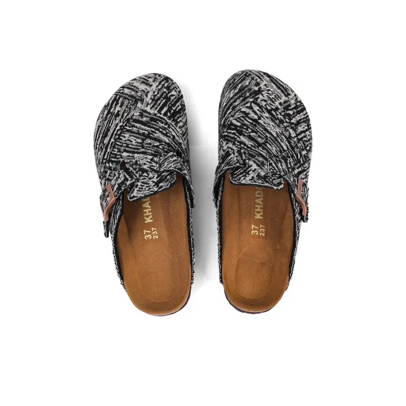 Khadgar Cork Sole Quiet Abrasion Resistant Slip Resistant Closed Toe Slippers Unisex-2